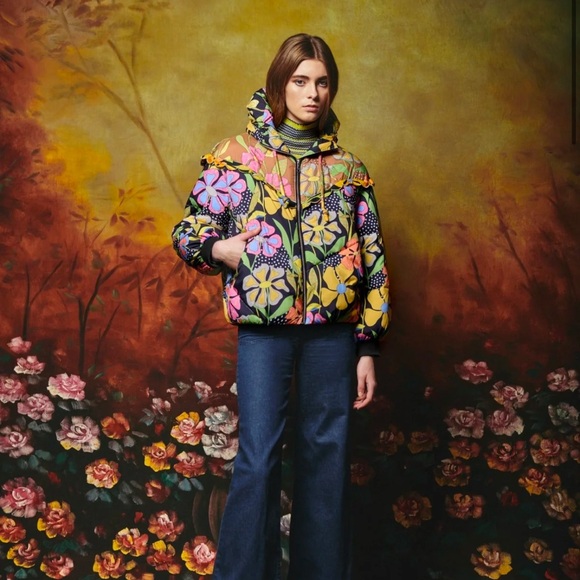 CELIAB XS Floral Multicolor Women's Jacket - Picture 1 of 5